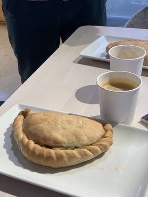 Lovely peppery pasty at Eden Project in St Austell