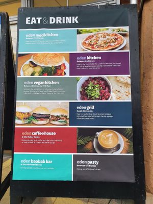 Food and drink at Eden. at Eden Project in St Austell