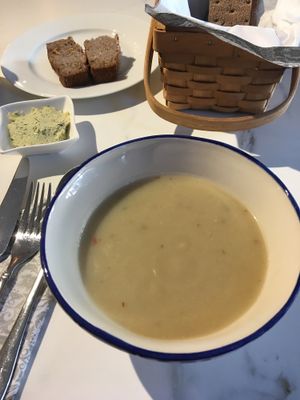 Cauliflower soup at Cafe 11 in Istanbul