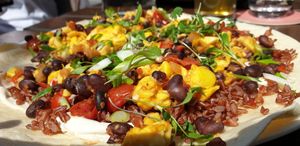 Ackee tortilla at Wulf & Lamb Chelsea in London