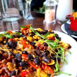 Open burrito at Wulf & Lamb Chelsea in London