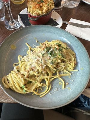 Pesto pasta   at Wulf & Lamb Chelsea in London