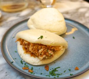 Smoked Tofu Bao at Wulf & Lamb Chelsea in London