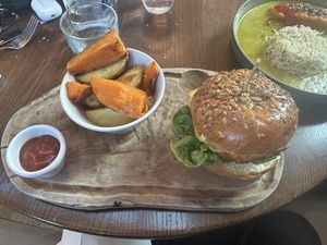Burger (was delicious)   at Wulf & Lamb Chelsea in London