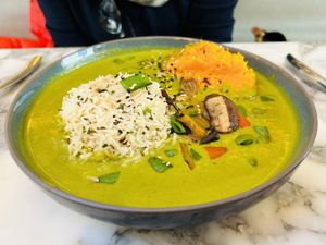 Green Coconut Curry  at Wulf & Lamb Chelsea in London