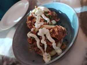 This was delicious!!! at Wulf & Lamb Chelsea in London