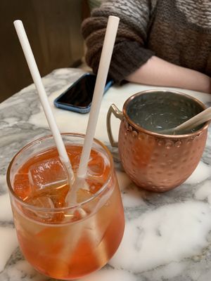 Classic Negroni and a Moscow Mule   at Wulf & Lamb Chelsea in London
