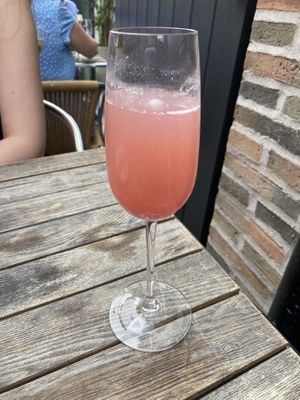 Peach Bellini  at Wulf & Lamb Chelsea in London