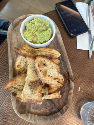 Garlic crisp guacamole   at Wulf & Lamb Chelsea in London