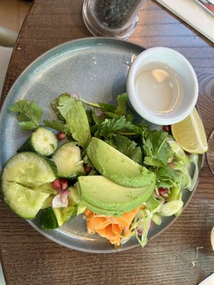 Pomegranate salad  at Wulf & Lamb Chelsea in London