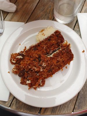 Carrot cake at Wulf & Lamb Chelsea in London