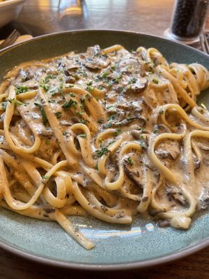 Pasta with mushrooms  at Wulf & Lamb Chelsea in London