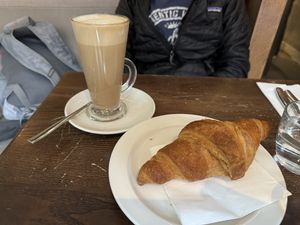 Chocolate croissant   at Wulf & Lamb Chelsea in London