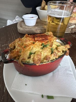 Side of Mac ‘n Cheeze  at Wulf & Lamb Chelsea in London