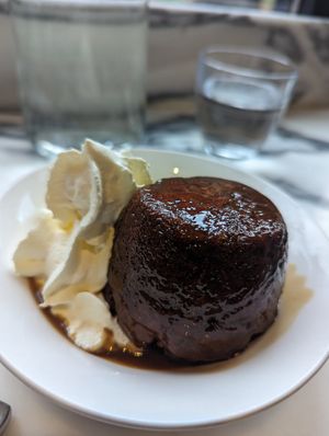 Sticky toffee pudding at Wulf & Lamb Chelsea in London