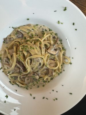 Mushroom pasta    at Wulf & Lamb Chelsea in London