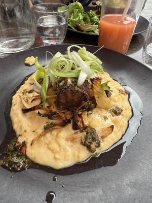 Fake Beef on polenta   at Wulf & Lamb Chelsea in London