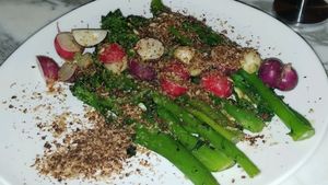 grilled broccoli at Wulf & Lamb Chelsea in London