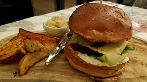 the burger at Wulf & Lamb Chelsea in London