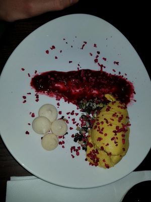 cheesecake at Wulf & Lamb Chelsea in London