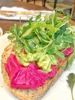 Hummus & Avo Toast at Wulf & Lamb Chelsea in London