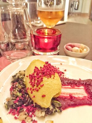 Mango cheesecake at Wulf & Lamb Chelsea in London