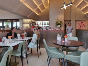 Upstairs seating at Wulf & Lamb Chelsea in London