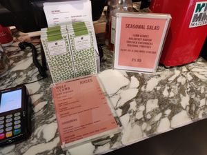 Juices and Seasonal Dish at Wulf & Lamb Chelsea in London