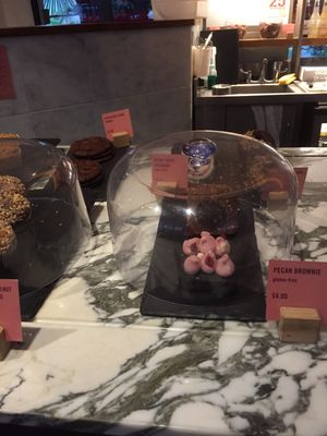 One side of the dessert counter - expensive but delicious at Wulf & Lamb Chelsea in London