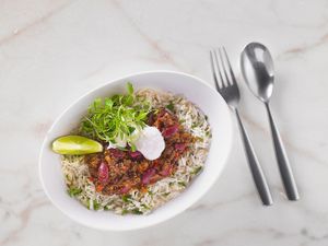 Chilli'Non'Carne at Wulf & Lamb Chelsea in London