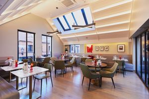 Upstairs seating at Wulf & Lamb Chelsea in London