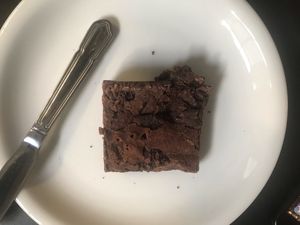 Brownie (with vodka in it!)  at Wulf & Lamb Chelsea in London