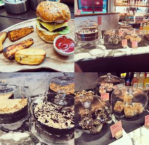 Delicious food and cake options! 😍 at Wulf & Lamb Chelsea in London