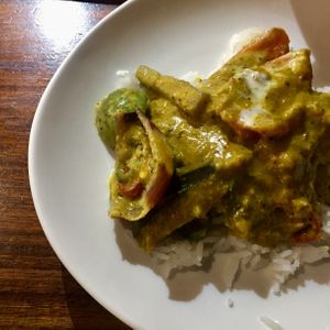 Jay green curry at Busaba in London