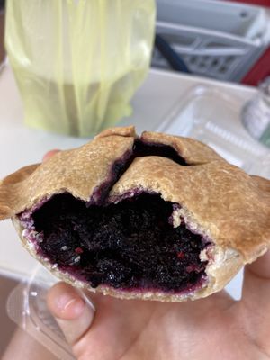 On the inside of a mulberry pie at Han Ji Pang  in Tainan