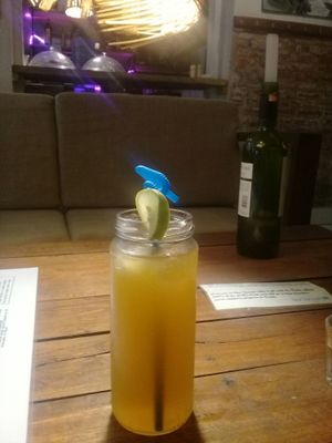 Lemon ice tea at The Cafe With No Name in Kathmandu