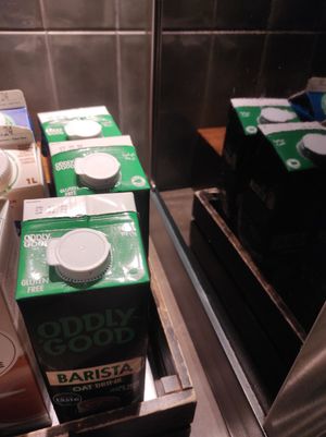 Oat milk at Scandic Simonkenttä in Helsinki