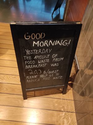 Waste track at Scandic Simonkenttä in Helsinki