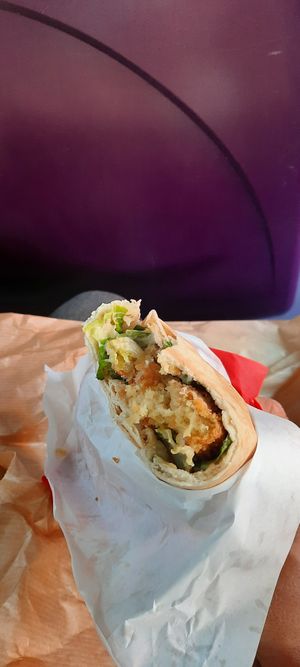Falafel wrap at Falafel To Go in Glasgow
