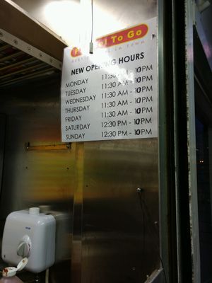 openings updated at Falafel To Go in Glasgow