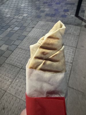 Pre gig   at Falafel To Go in Glasgow