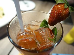 strawberry basil lemonade at Hard Rock Cafe - Orchard in Central Singapore