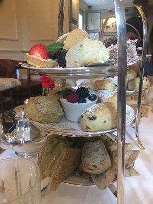 Our yummy tray! at The Egerton House Hotel in South West London