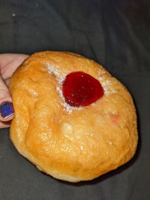 Jam doughnut at La Panella in Preston