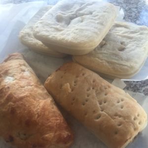 all the pies at La Panella in Preston