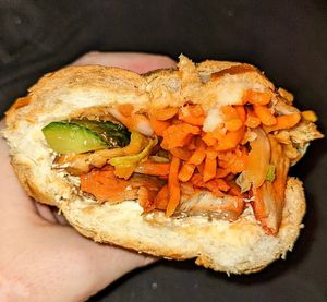 Mixed meats bahn mi at La Panella in Preston