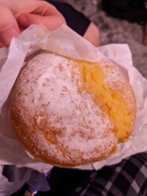 Custard doughnut (didn't travel fantastically) at La Panella in Preston