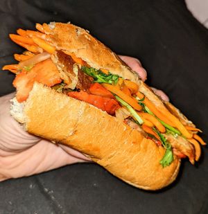 Mixed meats bahn mi. at La Panella in Preston