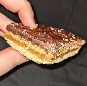 Caramel slice at La Panella in Preston