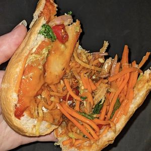 Mixed vegan meat Bahn Mi at La Panella in Preston